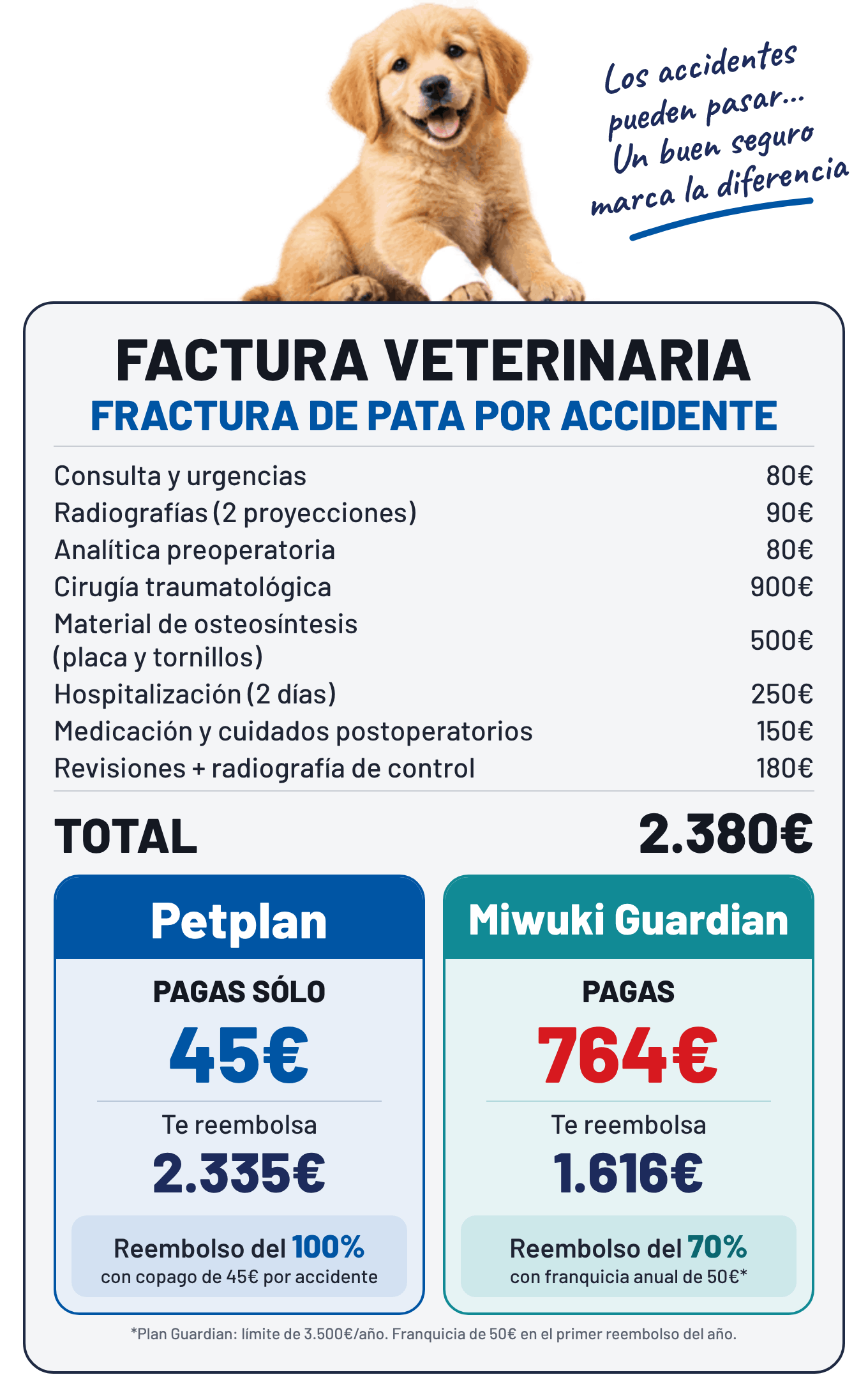 Compara Petplan con Miwuki