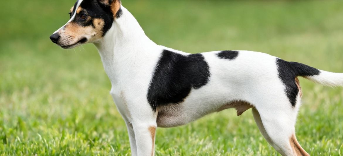 Rat Terrier white black tan pied American terrier