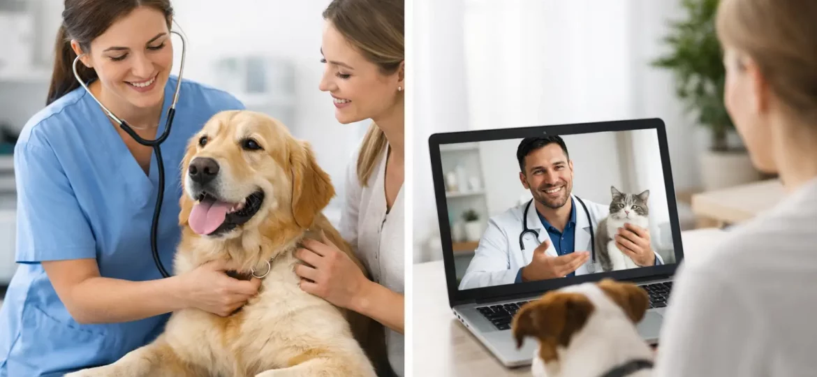 Consulta presencial o teleconsulta veterinaria